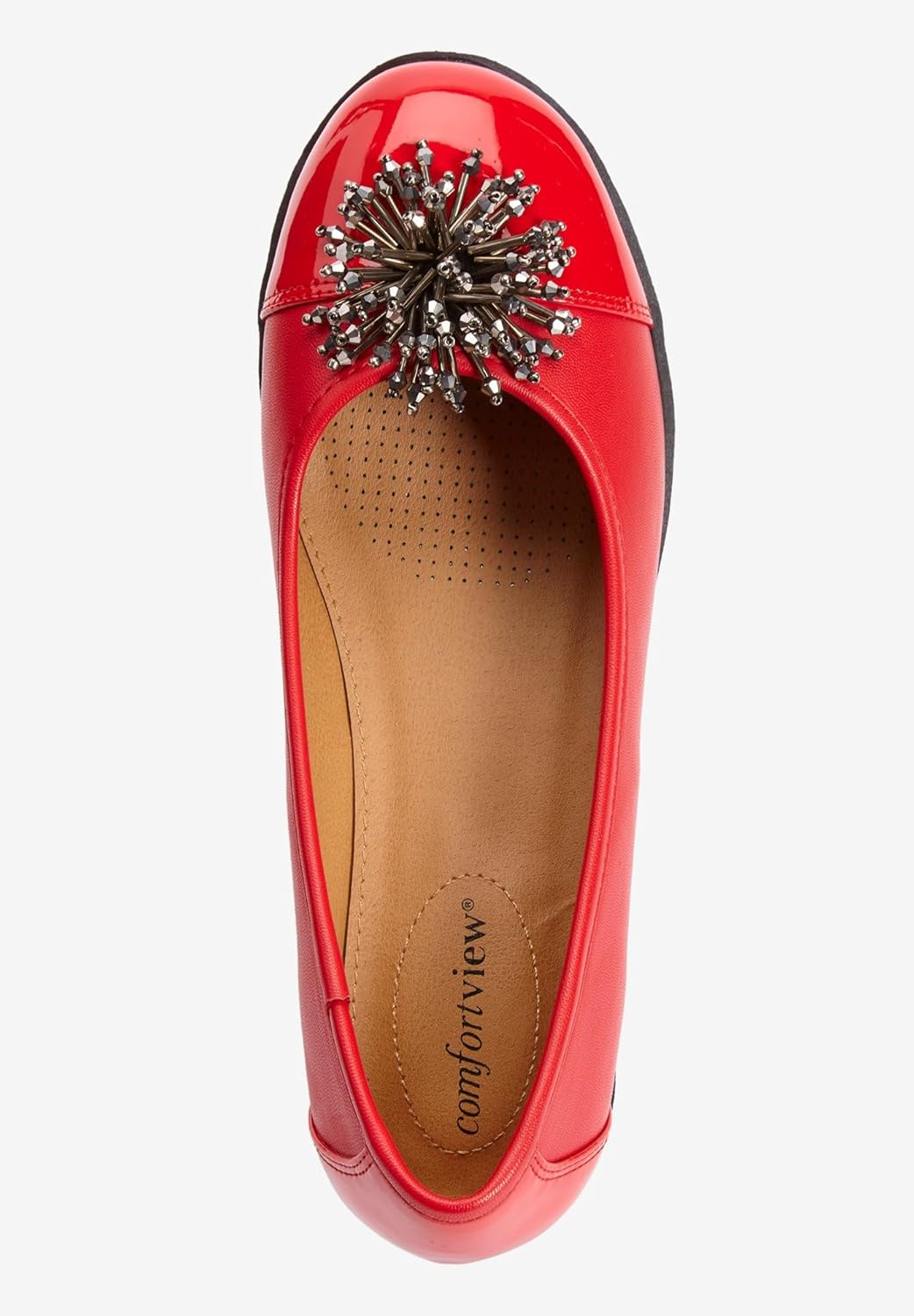 Comfortview Women's Wide Width The Jancis Flat