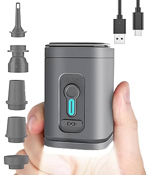 電動空気入れ 液晶ディスプレイ LEDライト 4000mAh 電動空気入れ 液晶ディスプレイ LEDライト 4000mAh