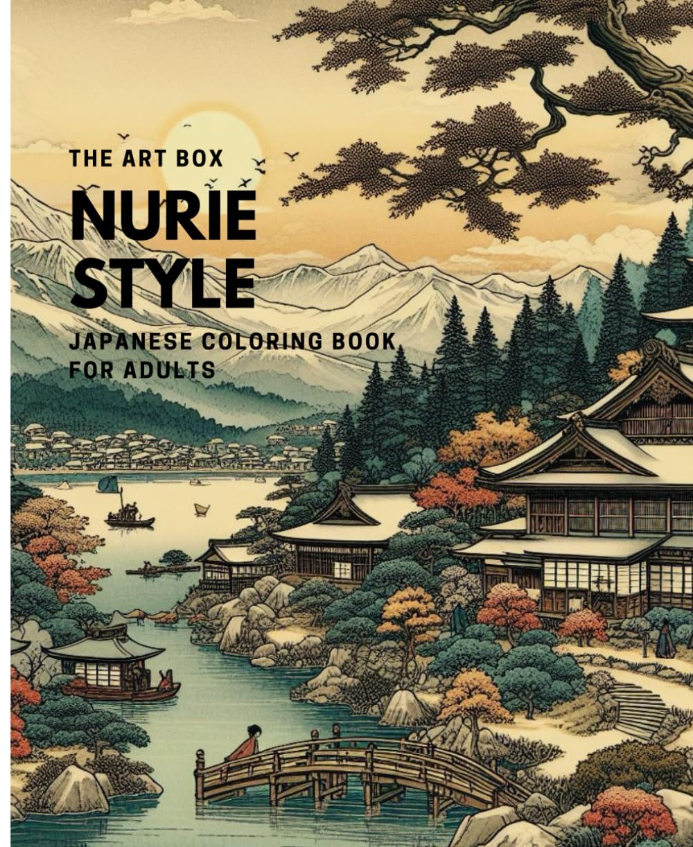 NURIE STYLE japanese coloring book for adults