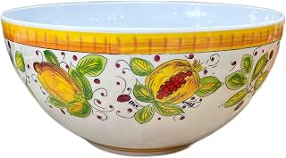 Italian Inspired Melamine Picnic Frutta Mista Plastic Salad Bowl