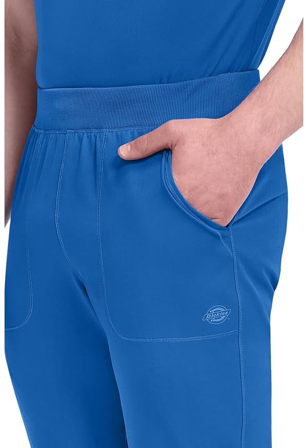 Dickies Dynamix Men's Scrub Pant Jogger with Waistband 5 Pockets Royal by Dickies - Used condition - Image 2