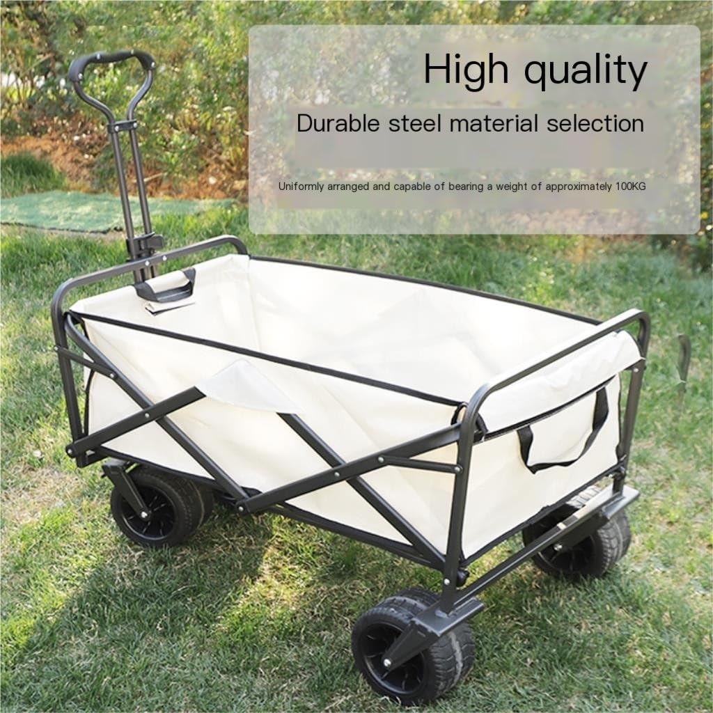 Outdoor Cart Fashionable Outdoor Camper, Stall Storage, Outdoor Camp Trailer, Home Shopping, Portable Foldable Trolley Outdoor Gardening Carts(Medium)