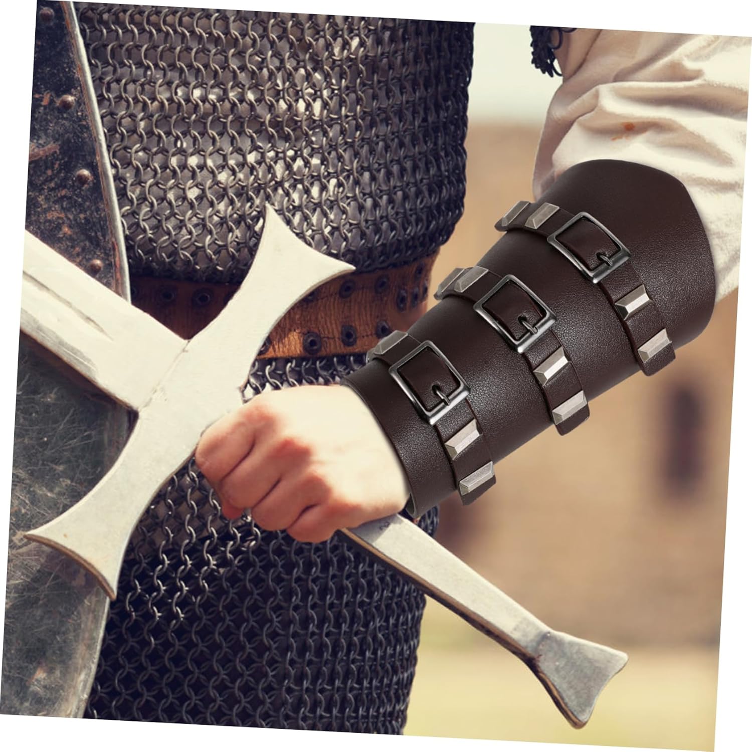 LIFKOME Wristband Medieval Costume Arm Guard Medieval Accessories Medieval Arm Bands Medieval Arm Decor Bracer