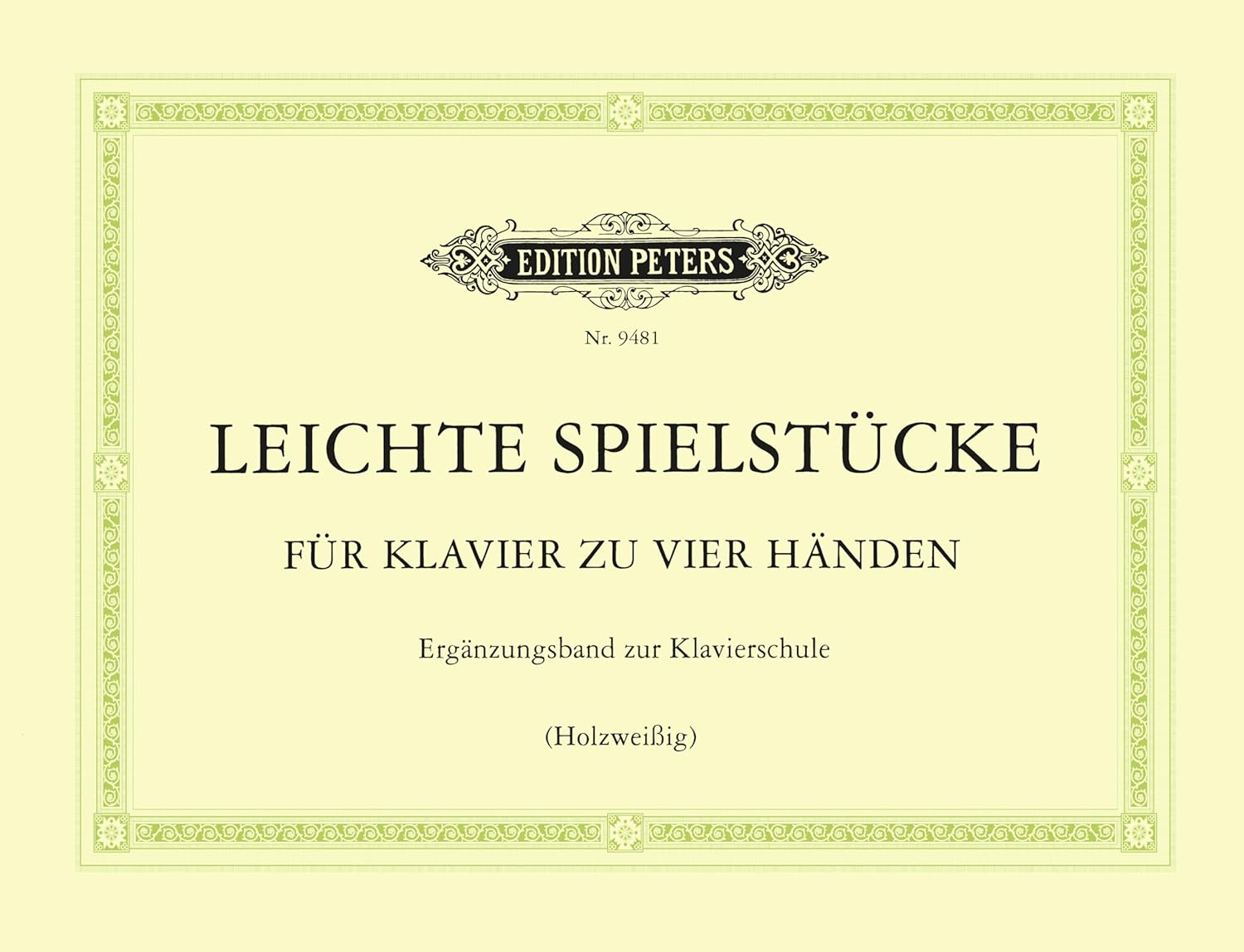Easy Pieces for piano duet (Edition Peters) (German Edition)      Paperback – May 24, 2026
