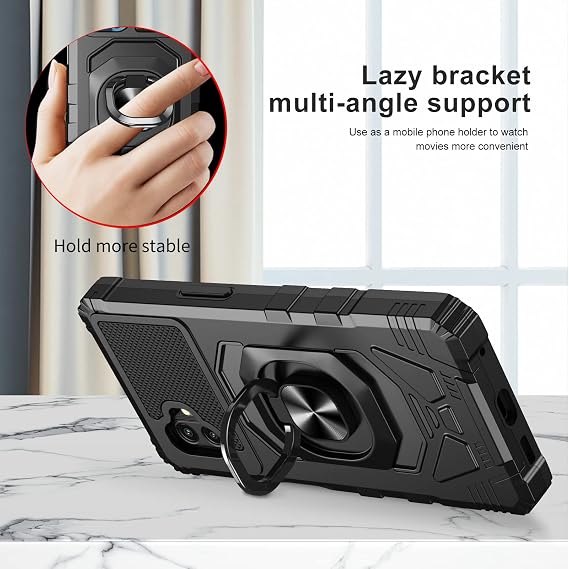 Ailiber for Samsung Galaxy Xcover 6 Pro Phone Case, Screen Protector-Black