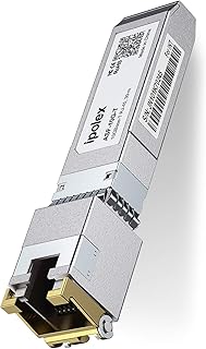 ipolex 1.25/2.5/5/10G SFP+ RJ45 Copper Transceiver, 10GBase-T RJ-45 SFP+ Module, Compatible for Cisco SFP-10G-T-S, Ubiquiti UniFi UF-RJ45-10G, Mikrotik, Fortinet, Netgear, TP-Link (CAT.6a/CAT7, 30m)
