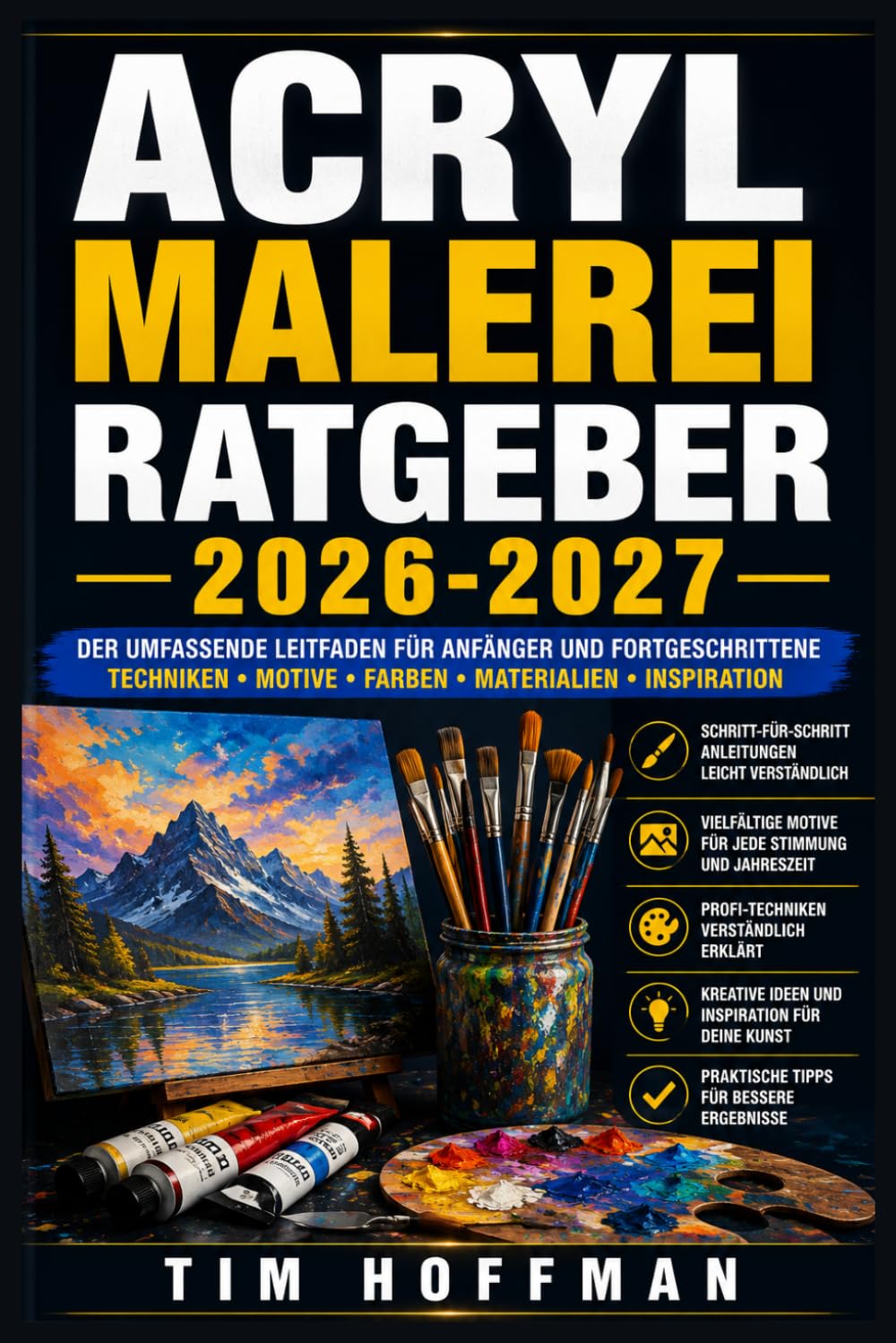 Guide peinture acrylique complet avec technique couteau et mélange couleur 2026