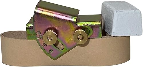 Miniatura 2 de Guía de ángulo de afilado de cuchillos y cinturón de afilado de cuero de 1 "x 30" con compuesto