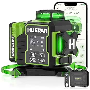 Huepar 2024 New Construction Laser Level 3x360 Self Leveling