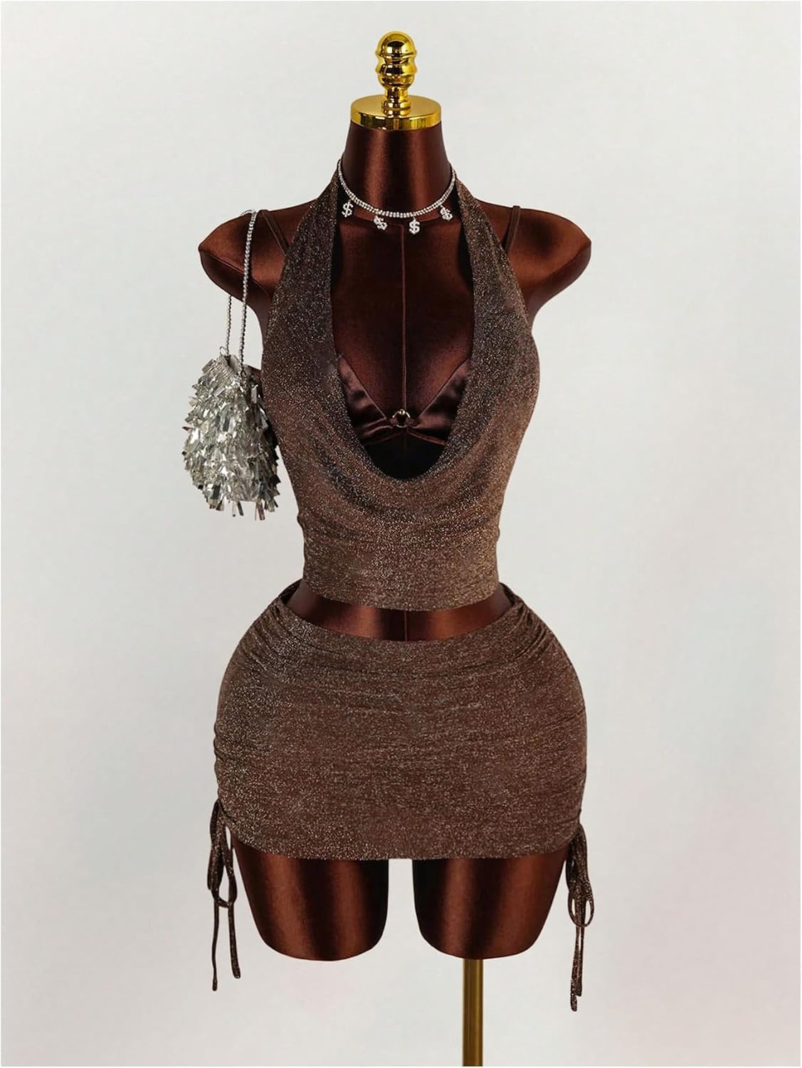 SweatyRocks Women's Sexy 2 Piece Rave Club Going Out Outfits Skirts Sets image 3