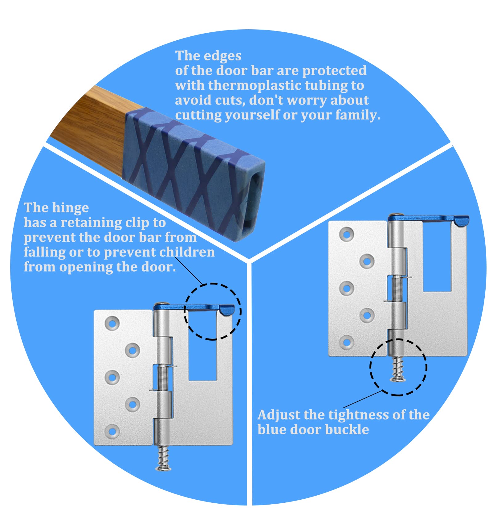Aluminum Door Bar Security, Front Door Security Bar Protect Against