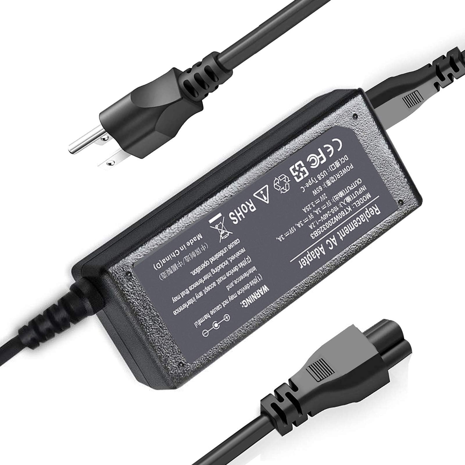 65W 45W Type C USB C Laptop Charger Compatible with Lenovo ThinkPad X1 L380 T480 T580s T580 T480s X270, Yoga C940 C740 C930 730 S730 730S 920 Chromebook c330 100e 300e 500e c340 N23 Power Supply