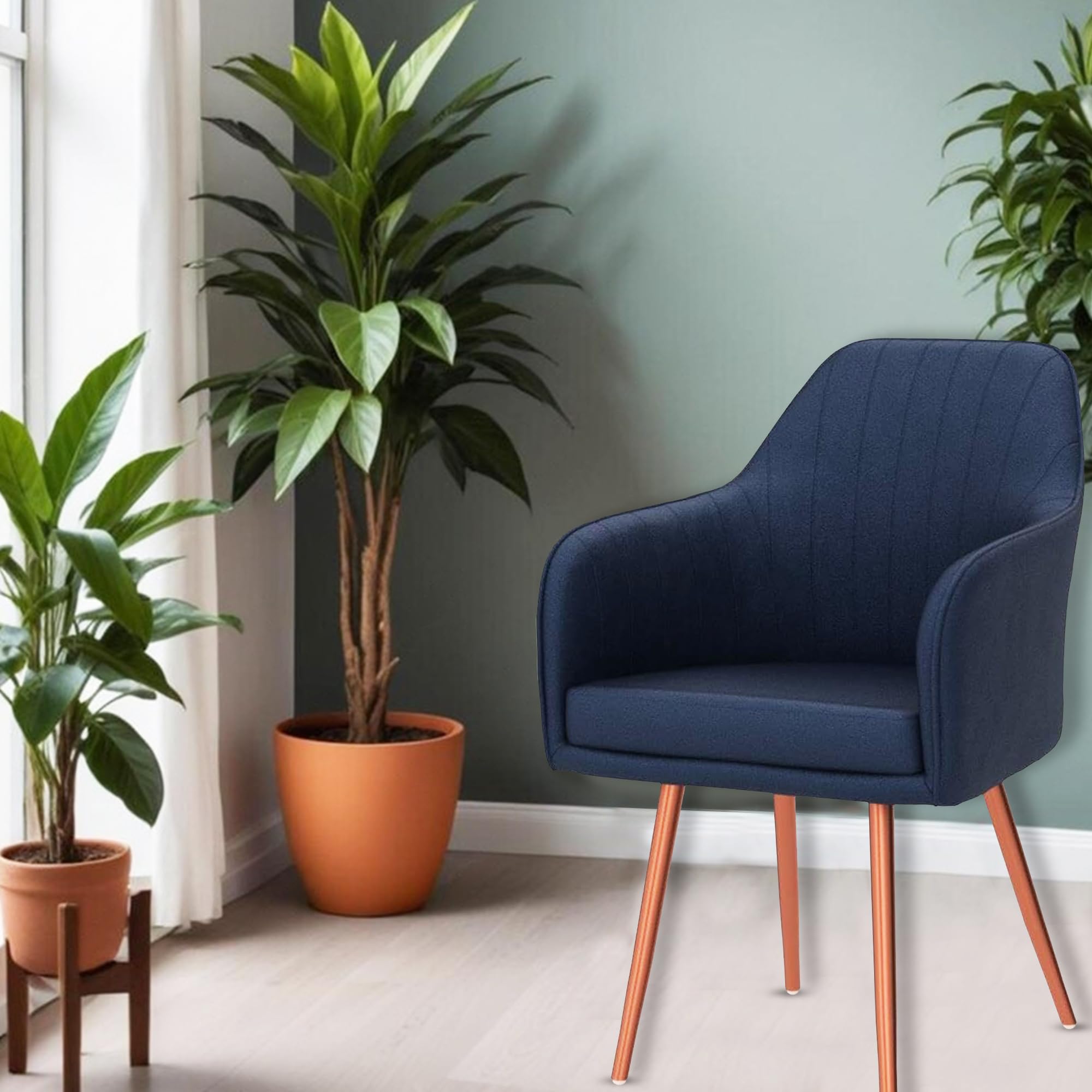 Roxigo Velvet Dining Chairs, Cushion Seat Chair for Living Room