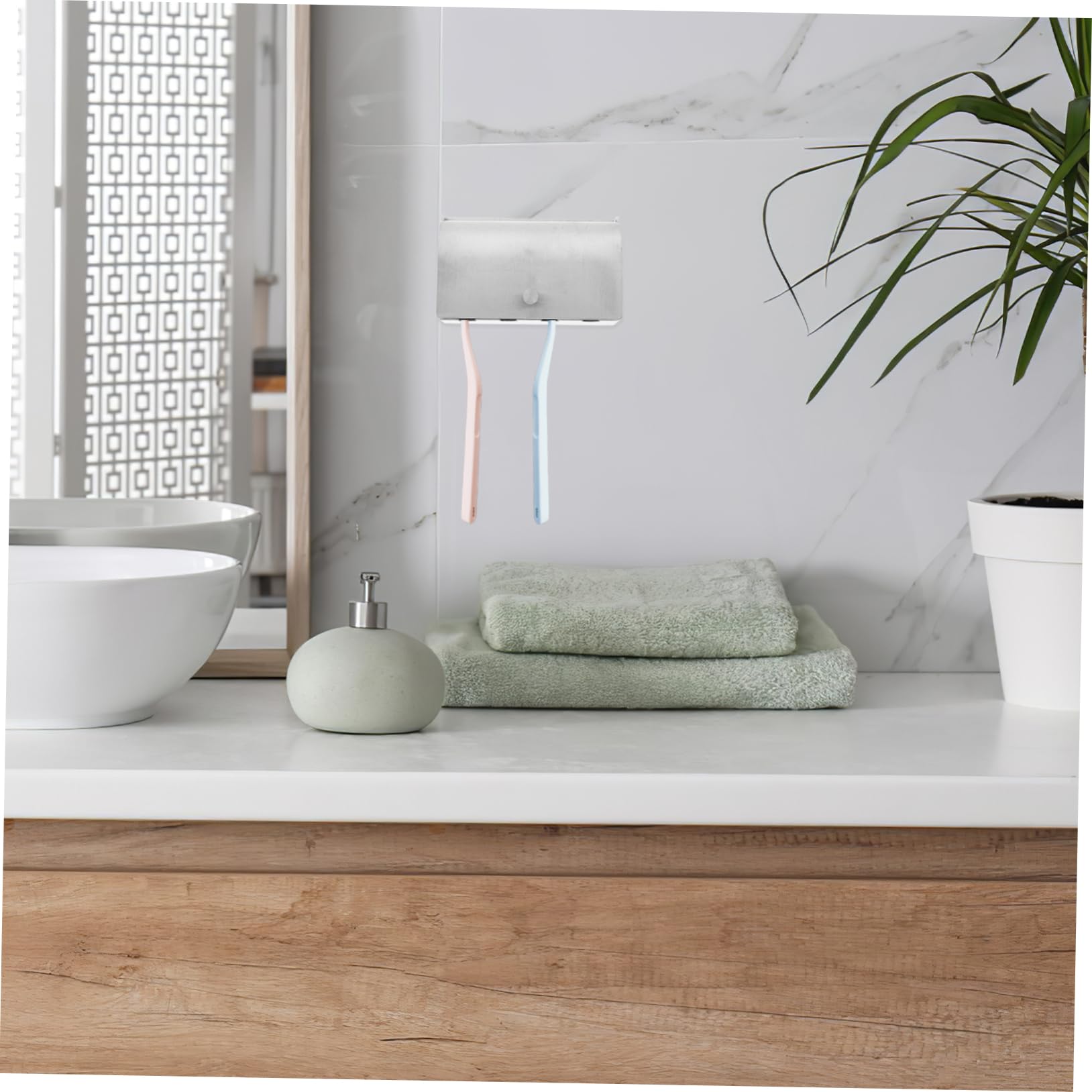 Alipis Portaspazzolino Da 5 Pezzi Supporto Da Parete Per Spazzolino Elettrico Organizer Da Parete Portaspazzolino In Da Cucina Supporto Per Spazzolino Base Per Spazzolino