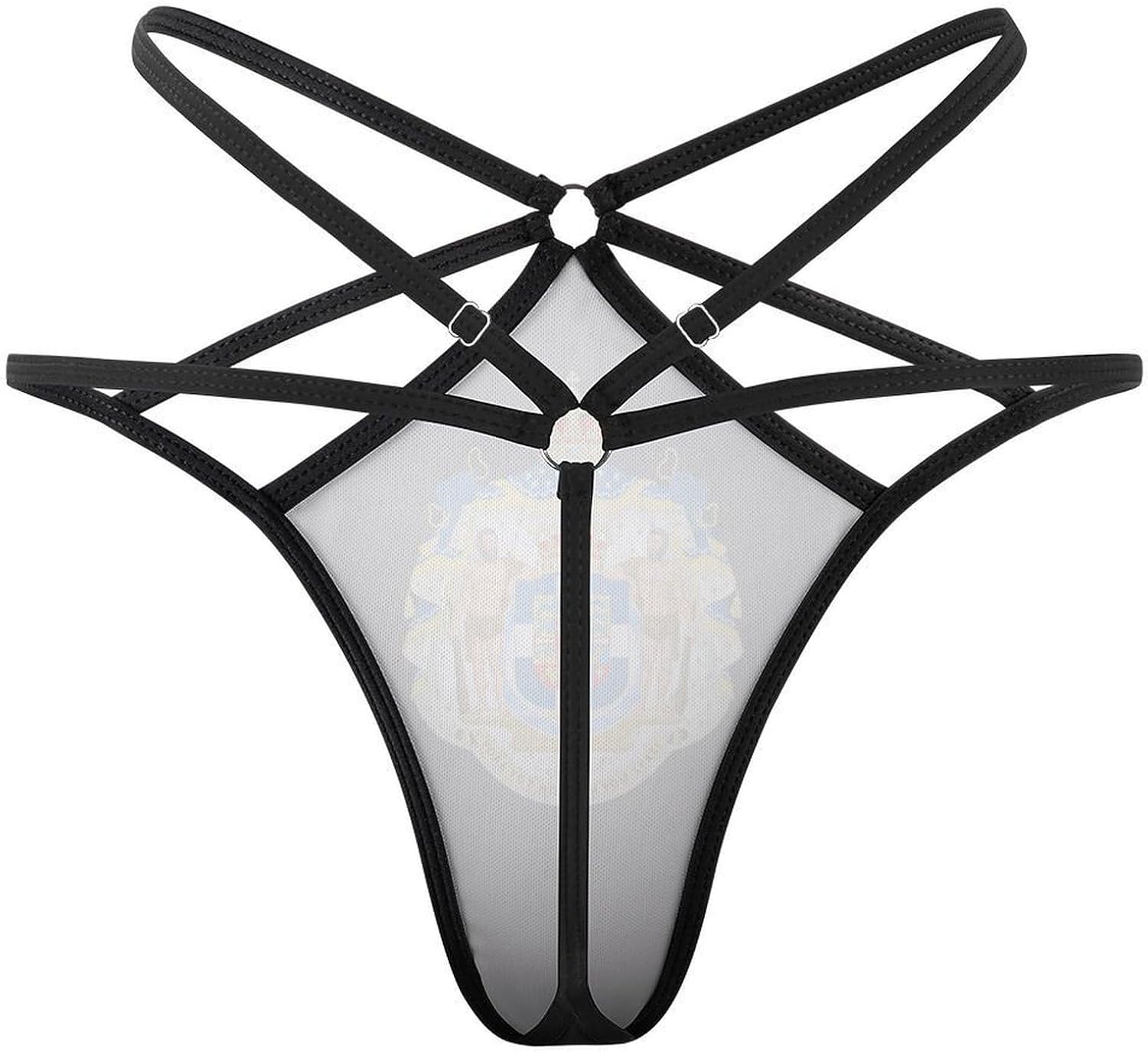 Royal Coat of Arms of Greece Funny Women's T-back Thong Panties G-String Printed No Show Underwear