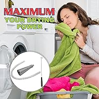 Vista 5 de Sealegend V2, Kit limpiador para la ventilación de la secadora, accesorio para manguera de vacío, cepillo, removedor de pelusas, potente manguera