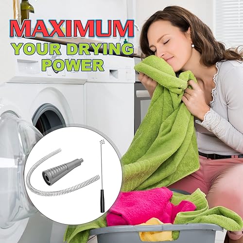 Miniatura 5 de Sealegend V2, Kit limpiador para la ventilación de la secadora, accesorio para manguera de vacío, cepillo, removedor de pelusas, potente manguera de