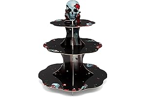 Gothic Skull Cupcake Stand for Halloween Wedding Decorations