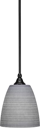 Toltec Lighting 1 Light Mini Pendant in Matte Black 23-MB-4072