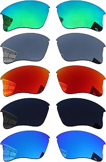 Acefrog 5 Pairs Replacement Lenses for Oakley Half Jacket XLJ Sunglasses, Shatterproof, Anti-scratch, Value Pack, Polarized Lens