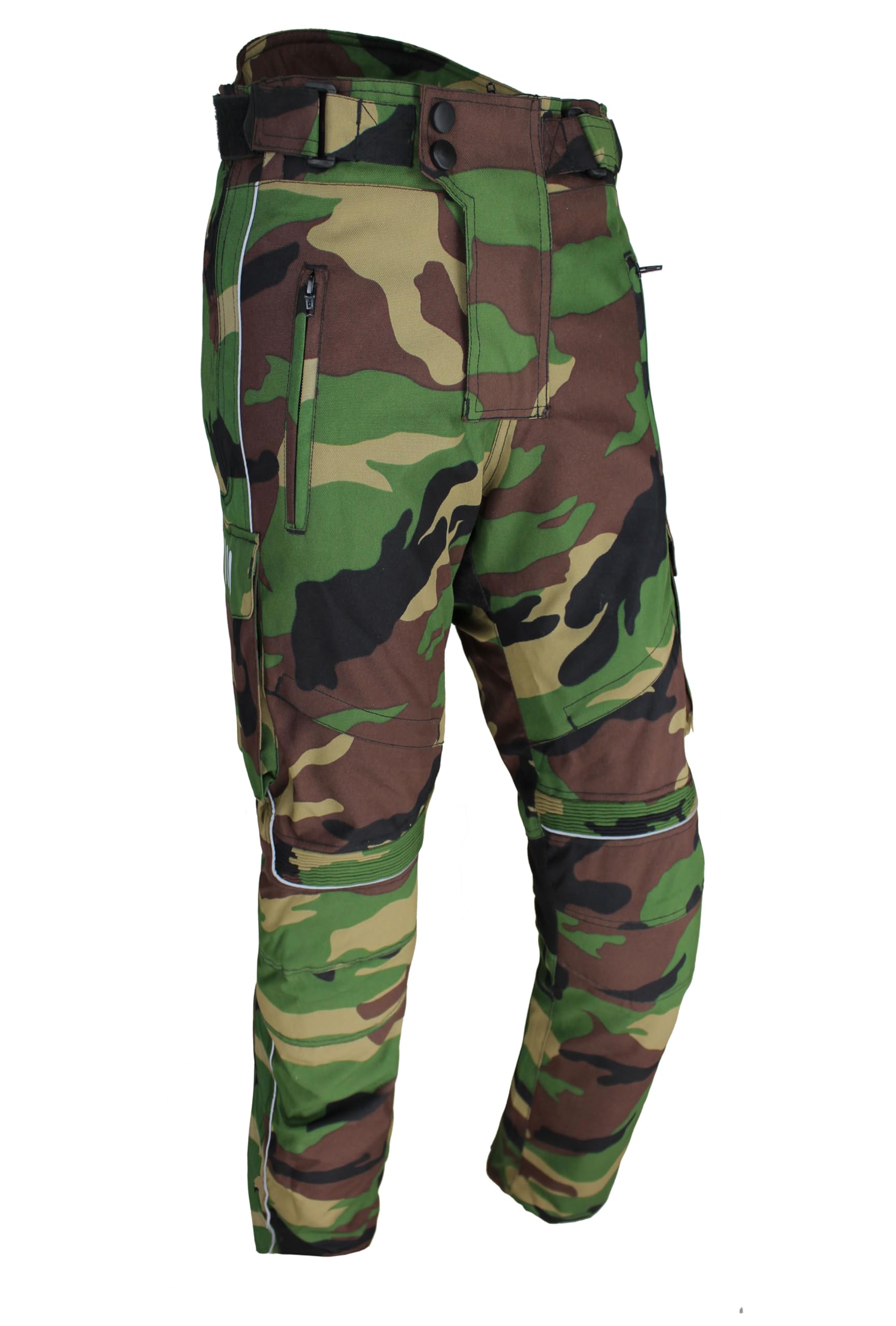 EURO STARS Motorradhose Wasserdicht mit Luftöffnungen und Schutzprotektoren & Abnehmbarem Innenfutter für Atmungsaktive Camouflage-Hose