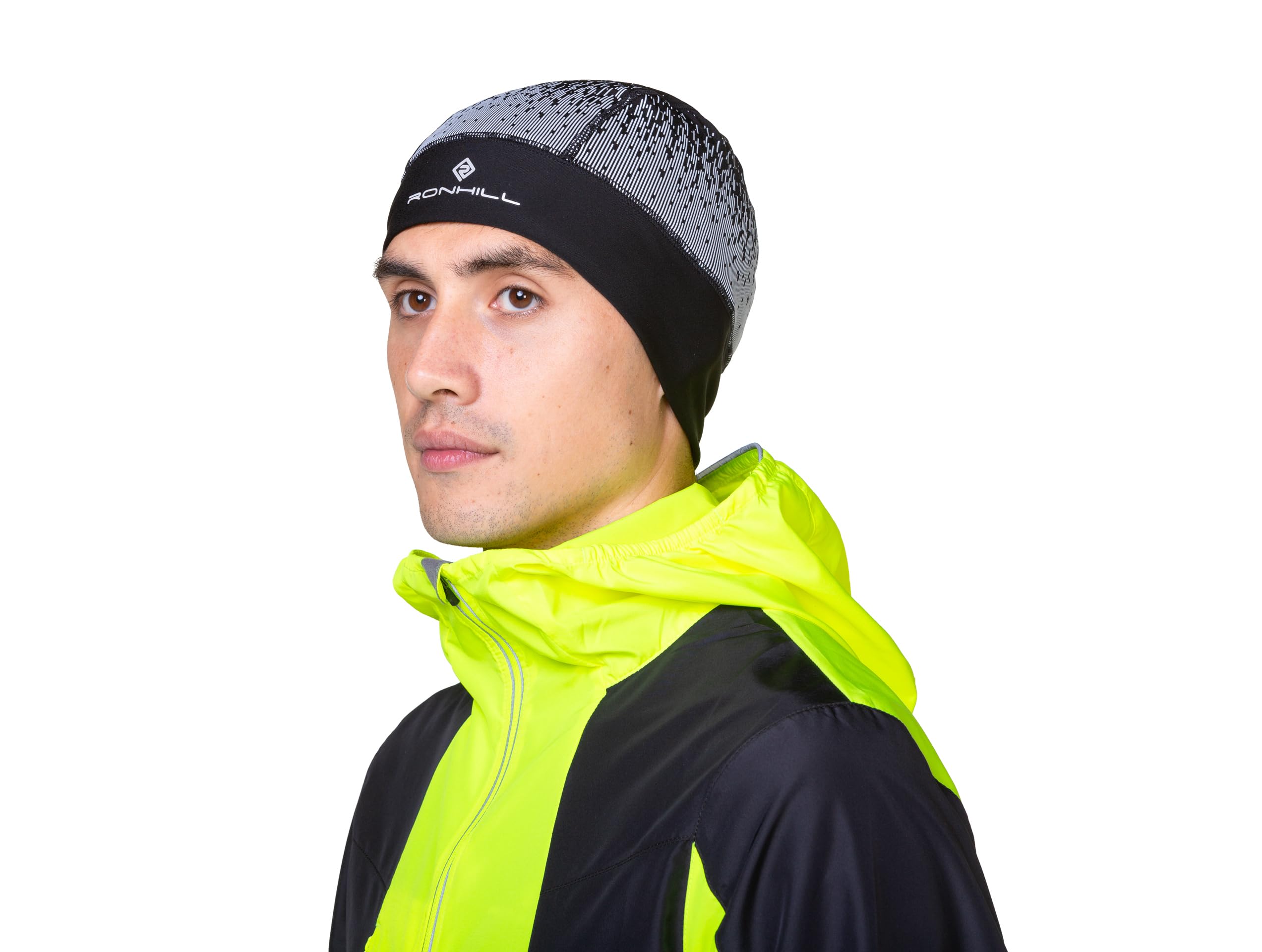 RONHILL Bieganie, Reflect Beanie, Czarna/Reflect, O/S