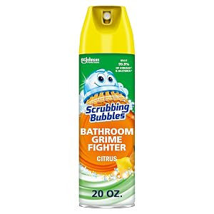 Scrubbing Bubbles Bathroom and Shower Cleaner Aerosol Foaming Action Bathroom Grime Fighter Citrus Scent 20oz Pack of 1