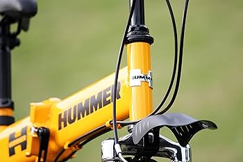 HUMMER 折りたたみ自転車 イエロー，キャンプ，可変ギア，2024年購入 楽天市場】2024年 最新 新型 HUMMER ハマー ノーパンク20インチ