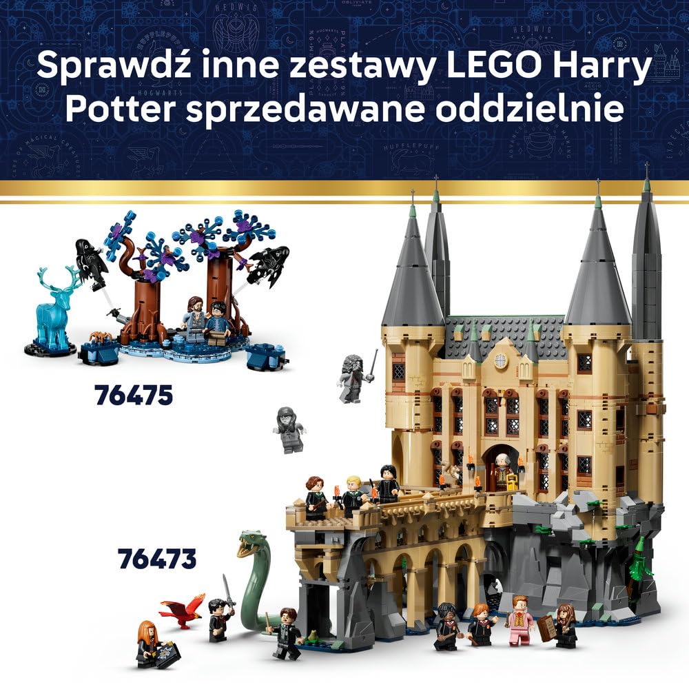 LEGO Harry Potter Magiczne sklepy na ulicy Śmiertelnego Nokturnu 76471 | Modele sklepów, zestaw z figurkami, prezent dla fana Harry’ego Pottera 8+, zestaw klocków dla dzieci, 788 elementów