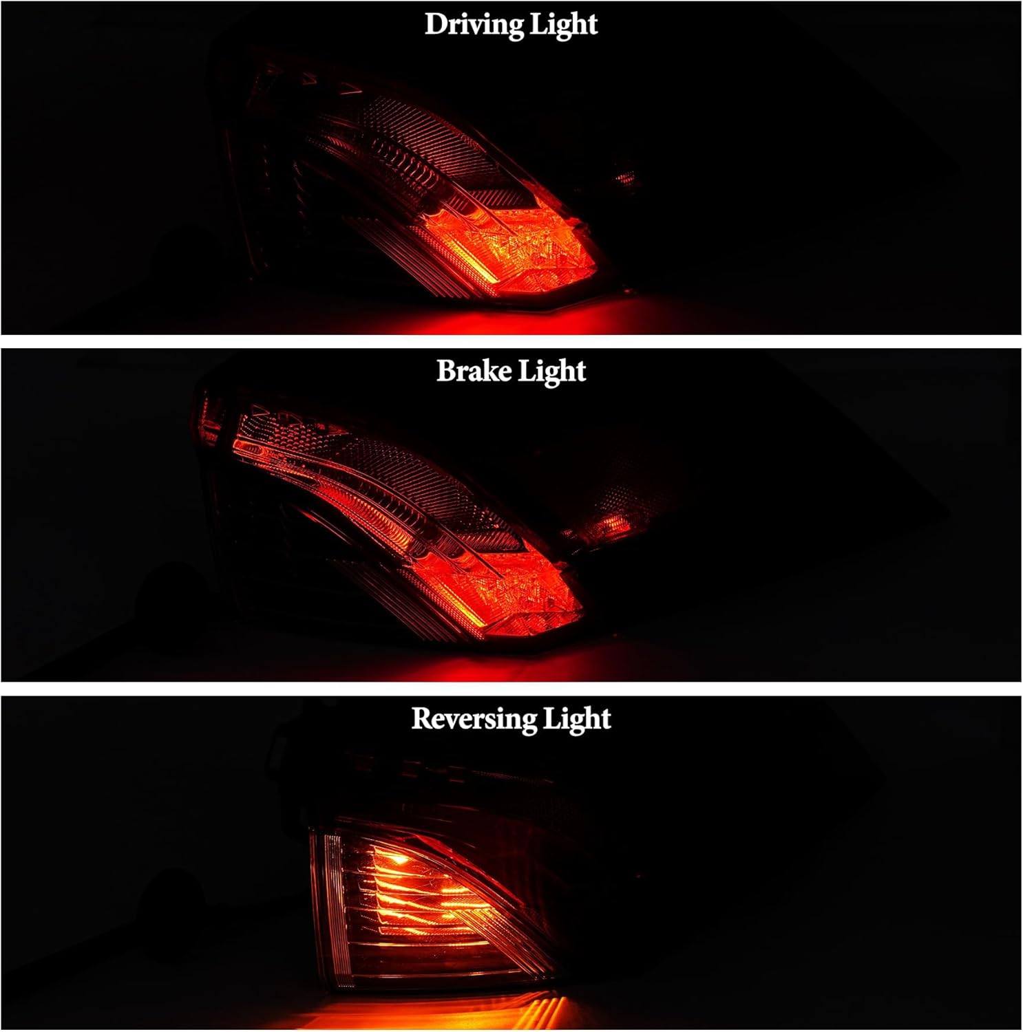 Right LED Outer Tail Light Assembly Compatible With Toyota RAV4 2019-2024 Rear Brake Stop Lamp Replacement Fit For TO2805148 81550-0R090 Passenger Side