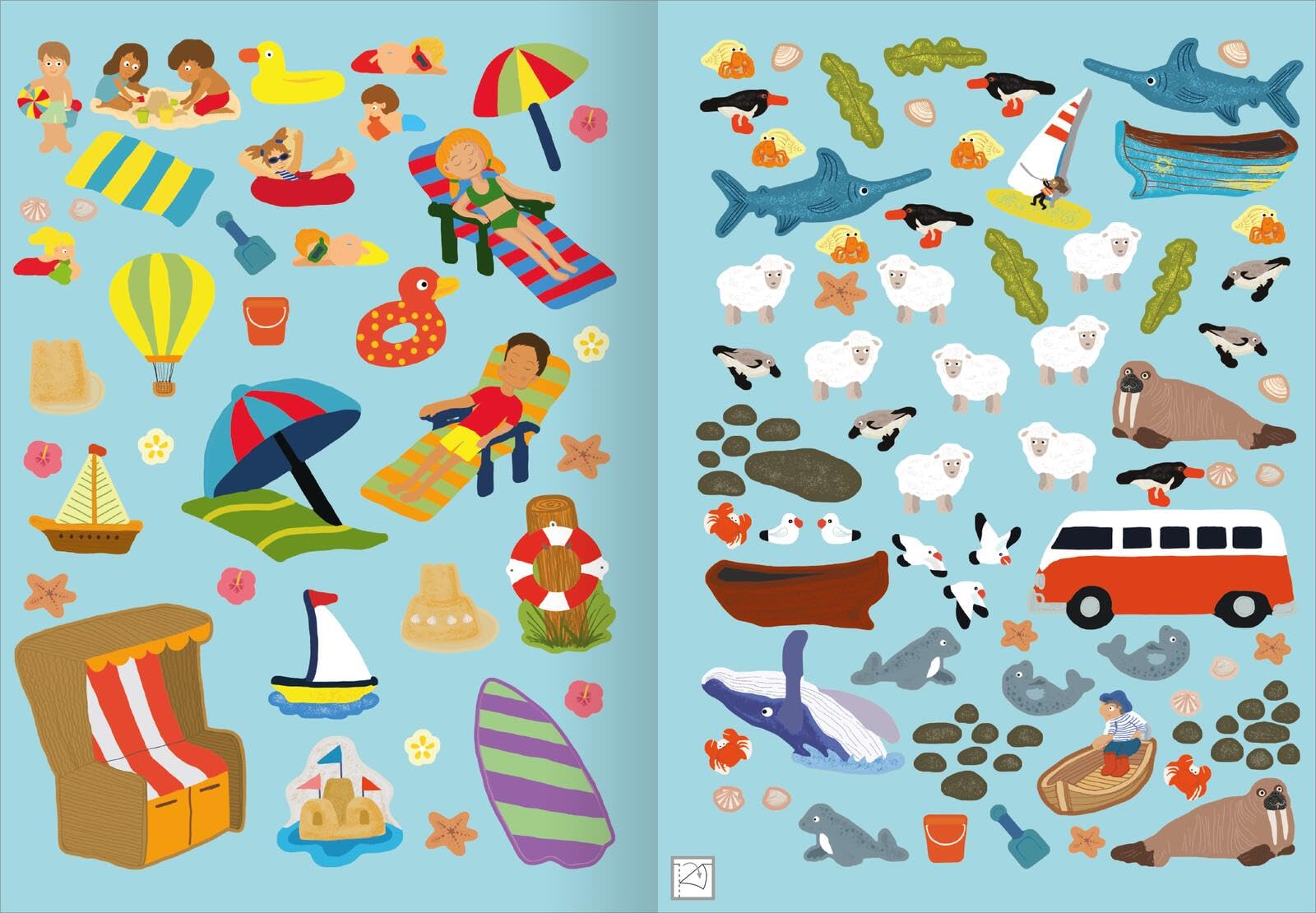 Erstes Stickern - Am Meer: Über 400 Sticker