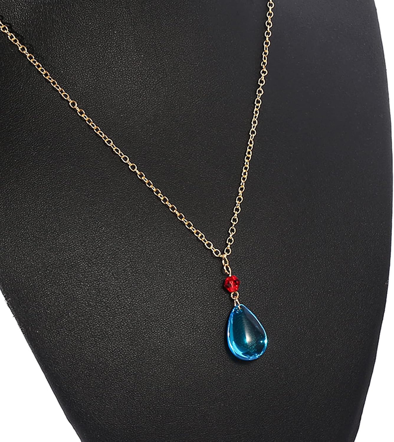 YouU 24 pcs Howl's Ring Elegant Teardrop Necklace Water Drop Shape Pendant Set Anime Stickers for fans image 3