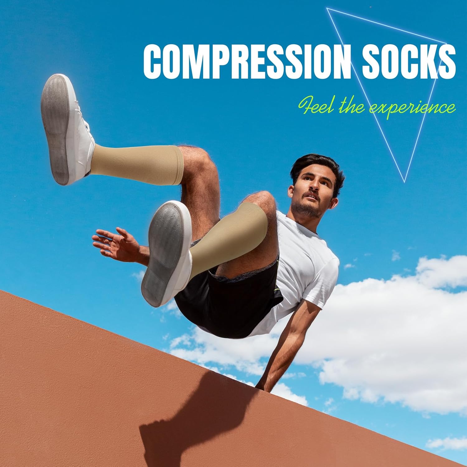 Open Toe Compression Socks Women & Men-3 Pairs 20-30 mmHg Knee High Stockings for Circulation Support - Image 2