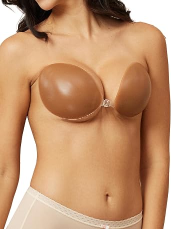 Niidor Special Occasion Bra, Invisible Reusable Adhesive Strapless Bra