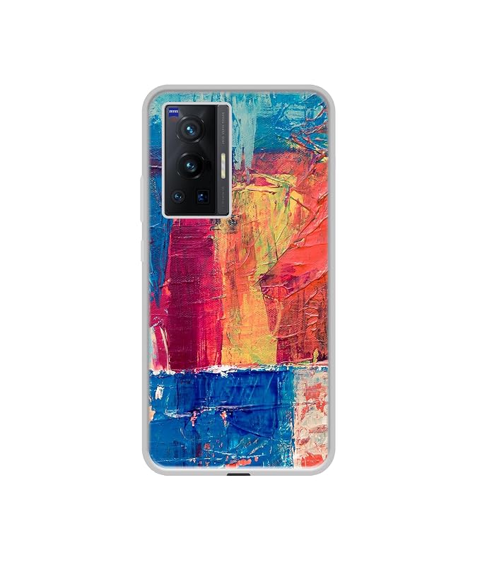 Amazon Brand-Solimo Basic Case for Vivo X70 Pro 5G (Silicone_Multicolor)