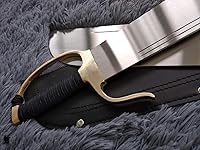 Vista 4 de Wing Chun ocho cortador/hoja de acero al carbono medio/mano de latón/equipo de Kung fu