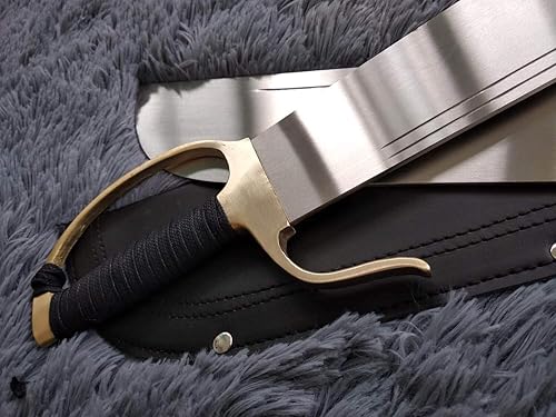 Miniatura 4 de Wing Chun ocho cortadorhoja de acero al carbono mediomano de latónequipo de Kung fu