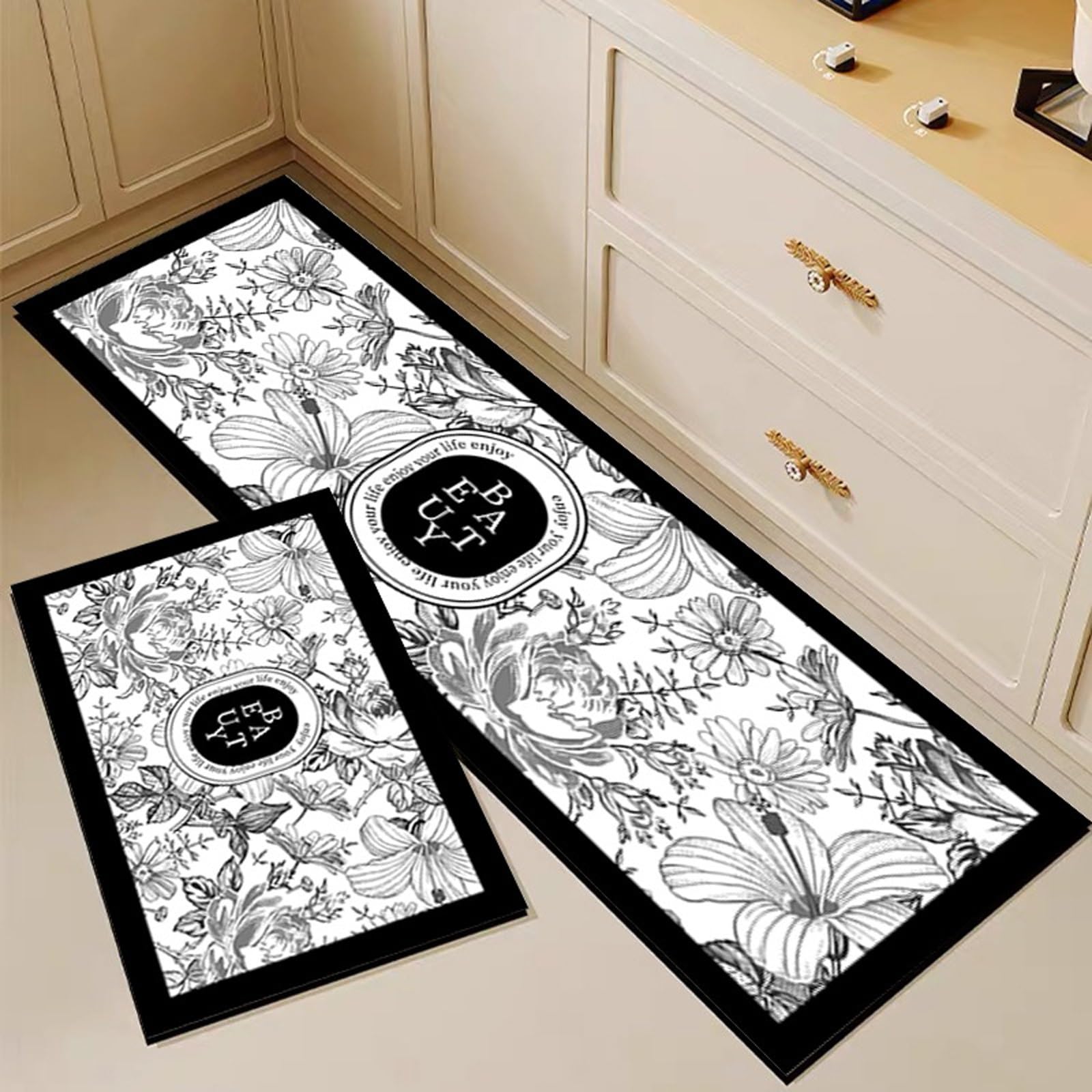 Tapete impermeable de 60x180cm con base antideslizante y textura suave