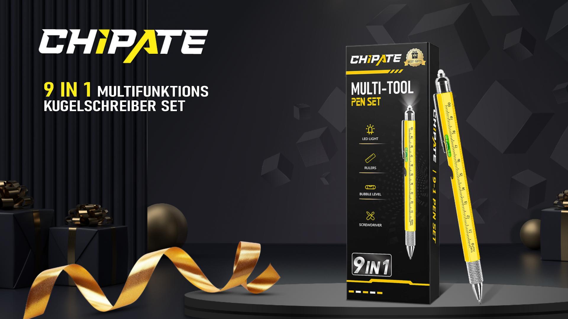 Ainkedin 6-in-1 Multitool Kugelschreiber - Praktisches Werkzeug Geschenk Für Männer