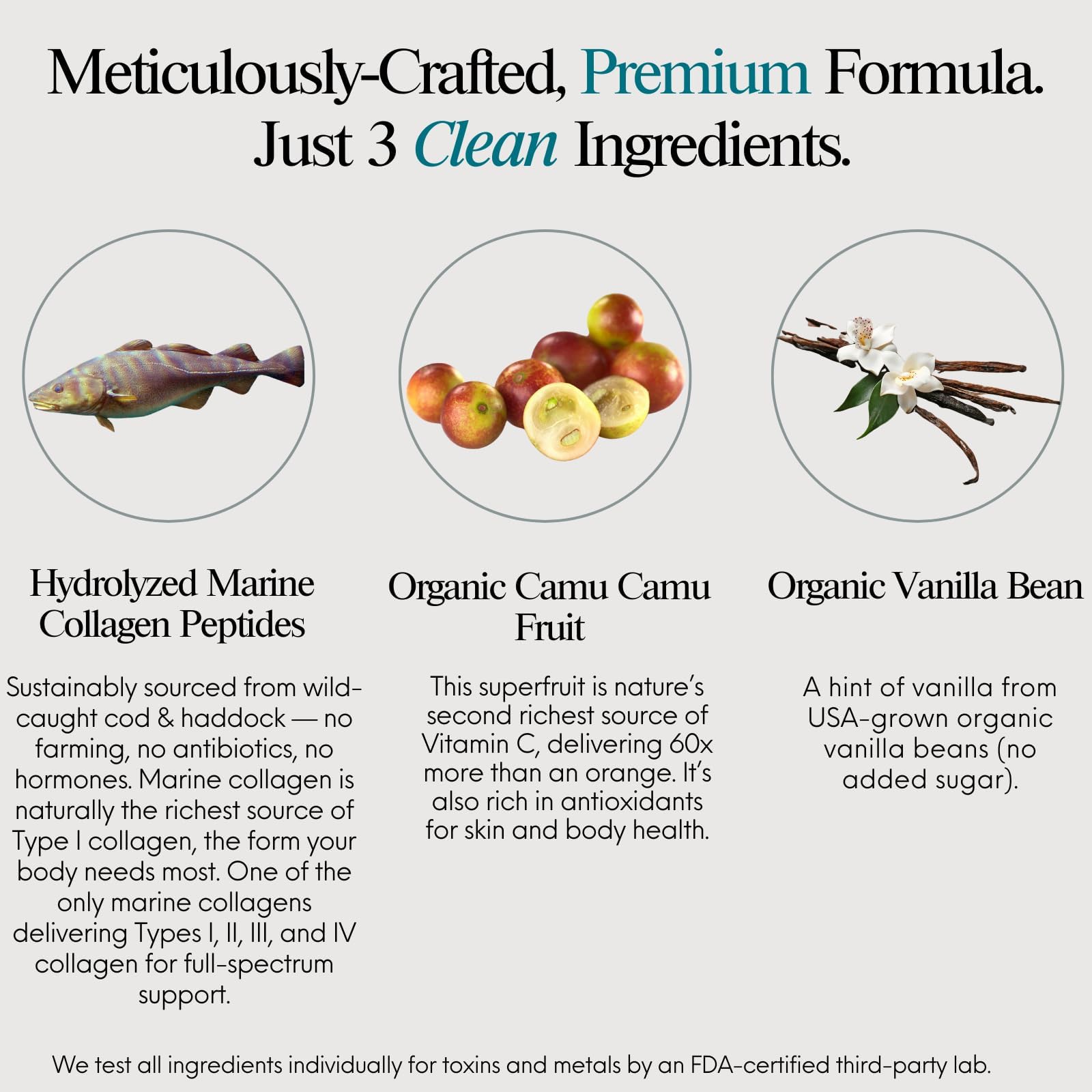 ENSANTE Premium Marine Collagen Peptides Powder, Clinically Proven for Anti-A...