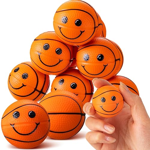 12 Pcs Mini Face Stress Balls Sport Squeeze Relief Foam