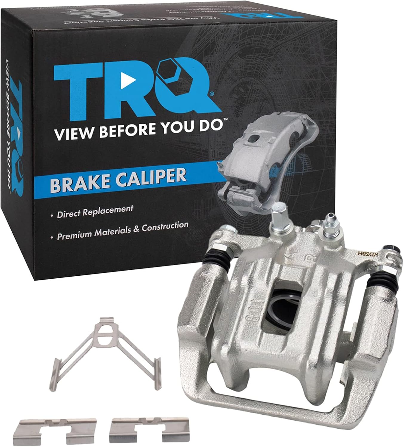 TRQ Rear Left Brake Caliper w/Bracket Drivers Side Compatible with 2007-2012 Acura RDX 2010-2011 Honda Accord Crosstour 2007-2011 CR-V