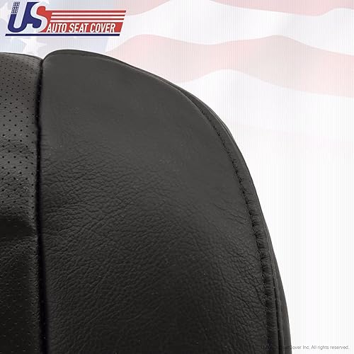 Miniatura 8 de 2006 F250 para Harley-Davidson pasajero parte inferior perforada cubierta de asiento de cuero negro