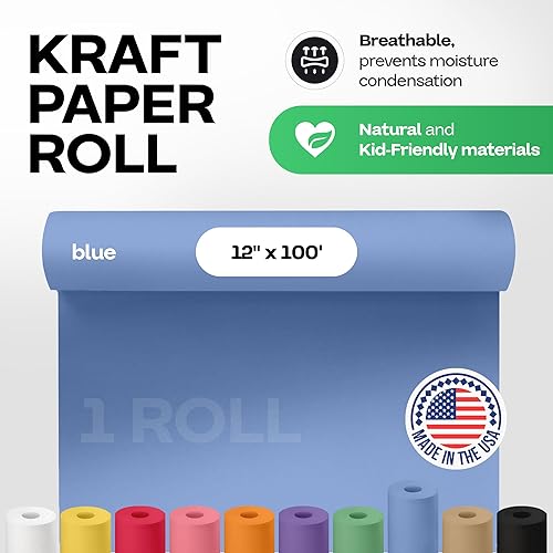 Vista 9 de IDL Packaging - Rollo de papel de estraza marrón de 48 pulgadas x 150 pies (1,800 pulgadas), 50 libras (paquete de 6), resistente, para embalar