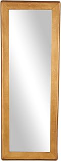 Deco 79 Metal Room Wall Mirror Entryway Mirror with Textured Frame, Wall Mounted Mirror 25" x 2" x 69", Gold