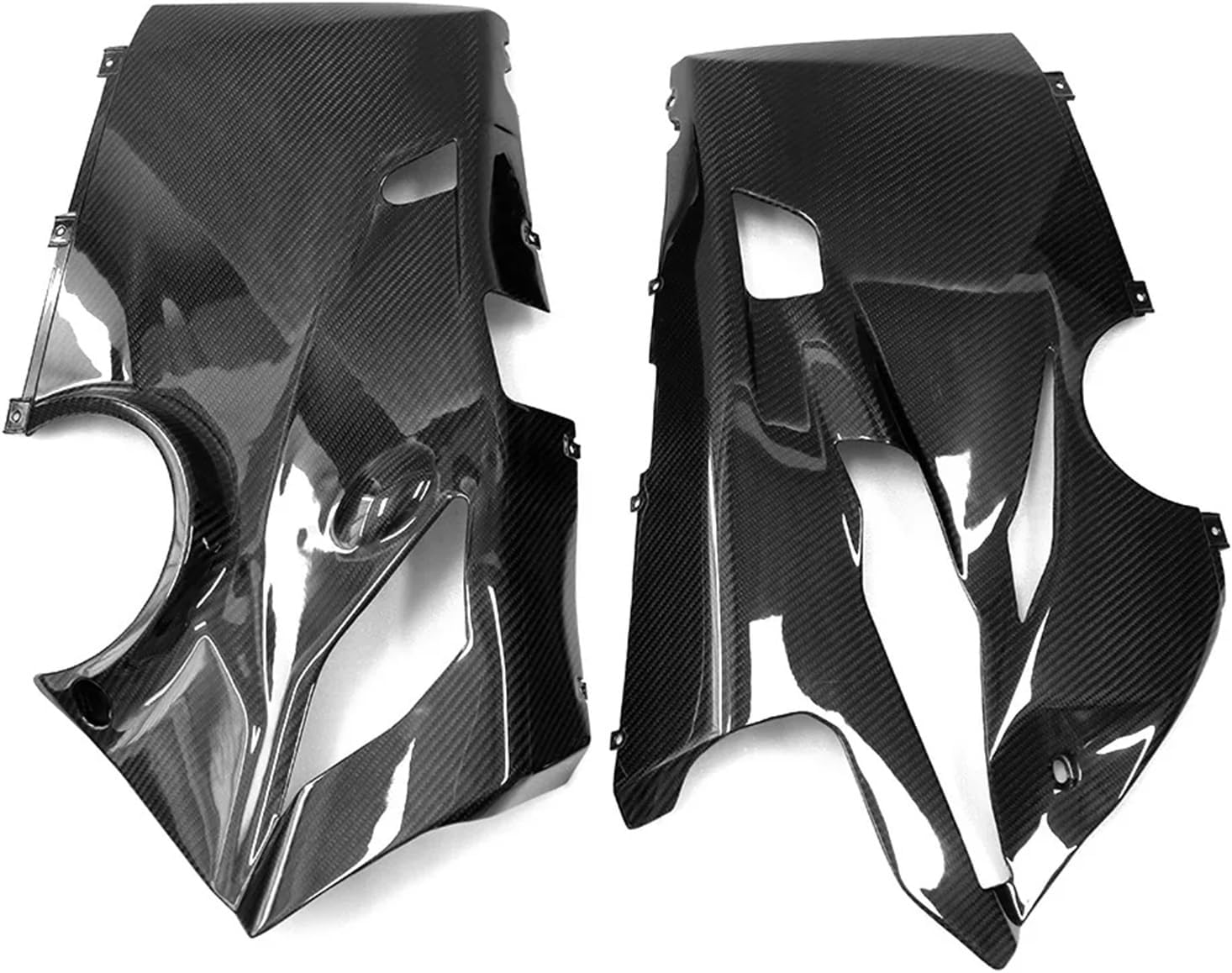 Compatible With Ducati Panigale V4 V4S V4R 3K Carbon Fiber Lower Side Fairings Belly Pan Motorcycle Body Accessories Fairing Kit Parts