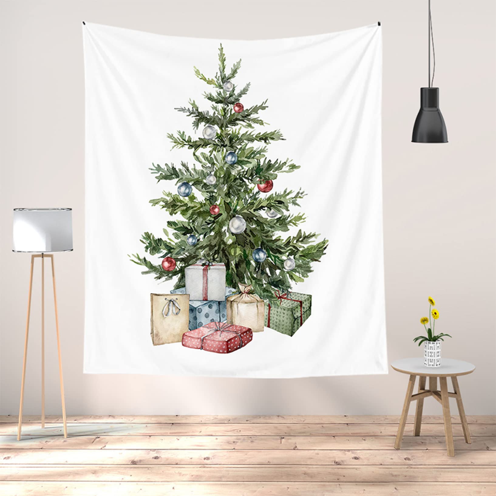 Amazon.co.jp: タペストリー クリスマス A95*73 ツリー 飾り おしゃれ