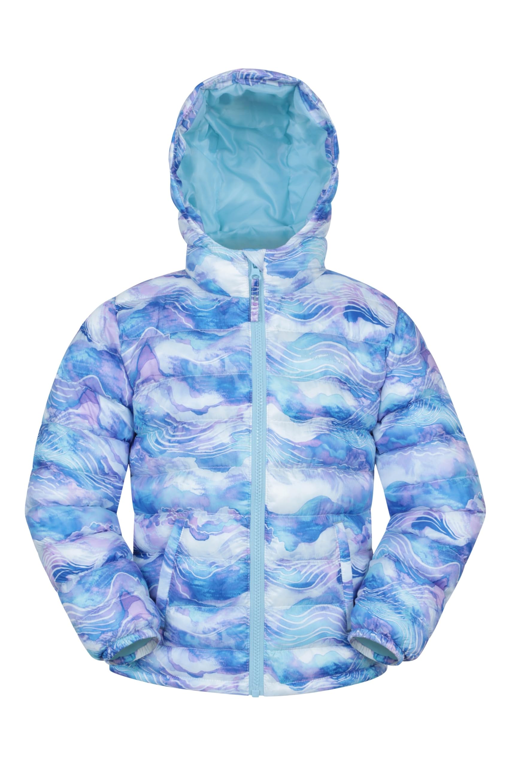 Seasons Kids Printed Padded Jacket - Blue