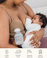 Vista 6 de Kindred Bravely Sublime Pumping Bra Hands Free, Adjustable Pumping & Nursing Bra with EasyClip for All Breast Pumps Negro