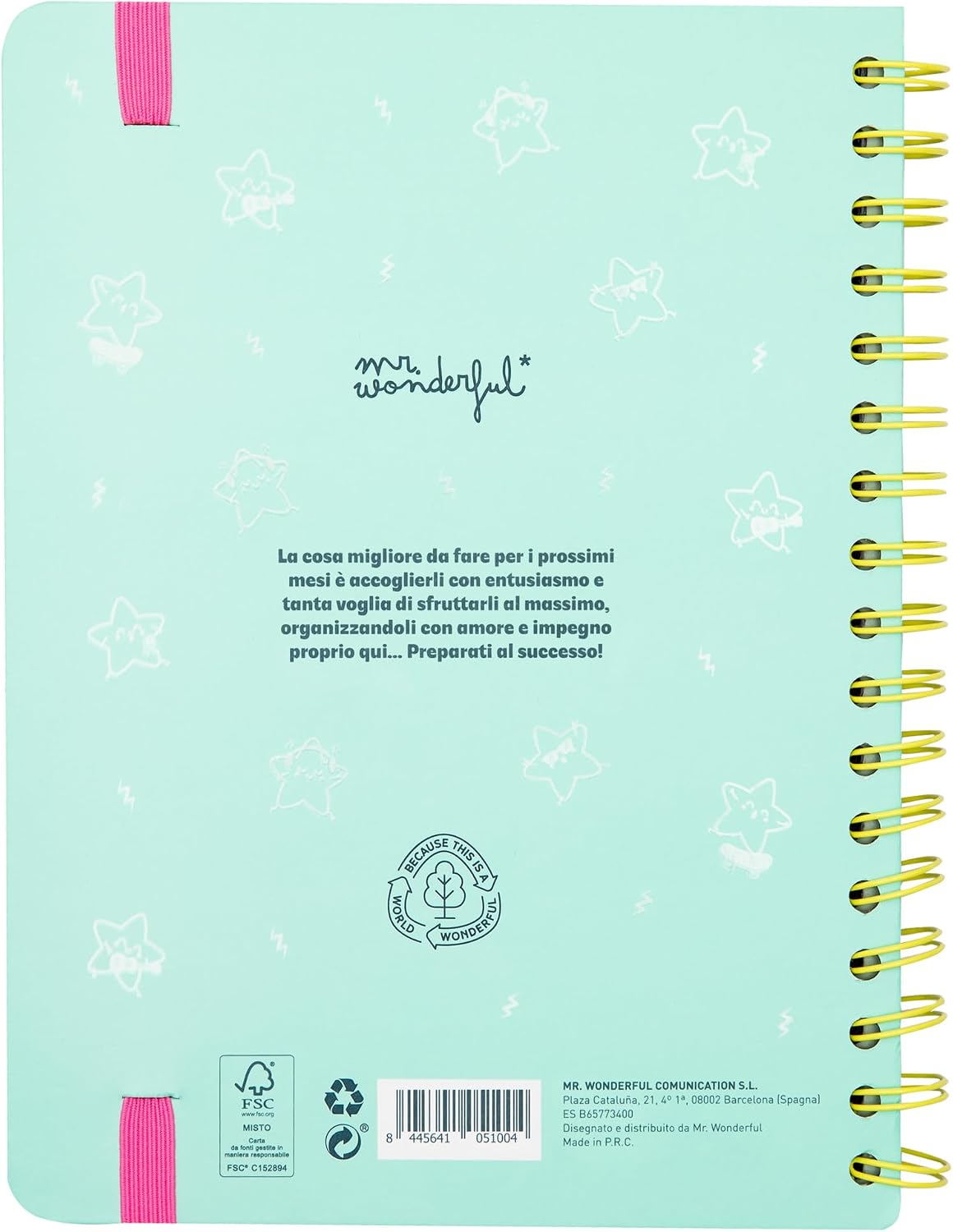 Mr. Wonderful Wonder 2025 Weekly Planner - Believe us, Create... and Shine! - Includes 8 Sheets of Stickers and Sticky Notes image 3